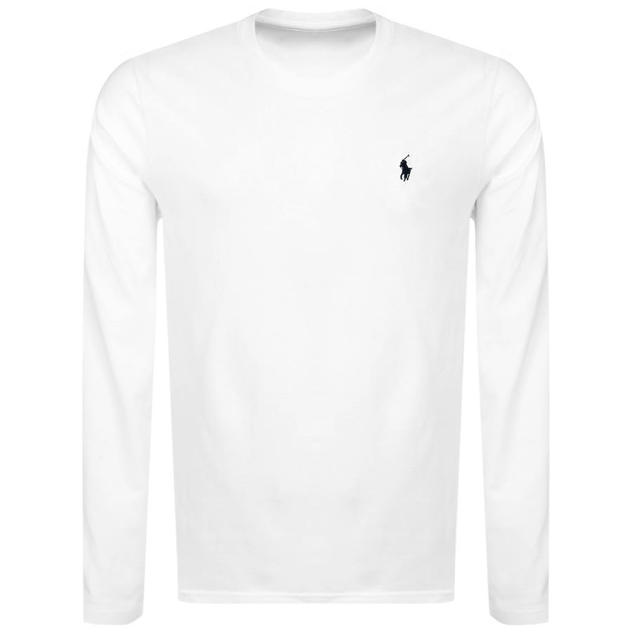 Alternative Image for ProductRalph Lauren Long Sleeved Crew Neck T Shirt White1